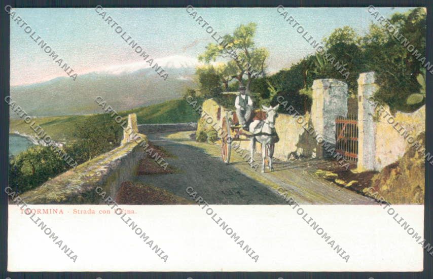 Messina Taormina cartolina ZB9957 – fronte