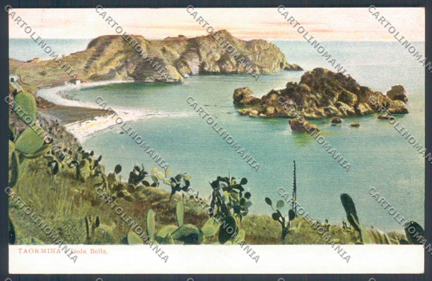 Messina Taormina Isola Bella cartolina ZB9960 – fronte