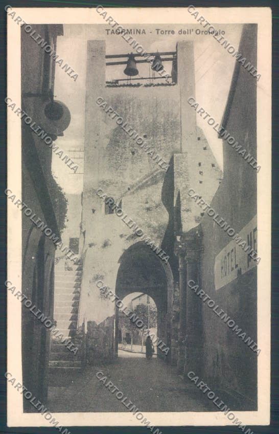 Messina Taormina Torre Orologio cartolina ZB9973 – fronte