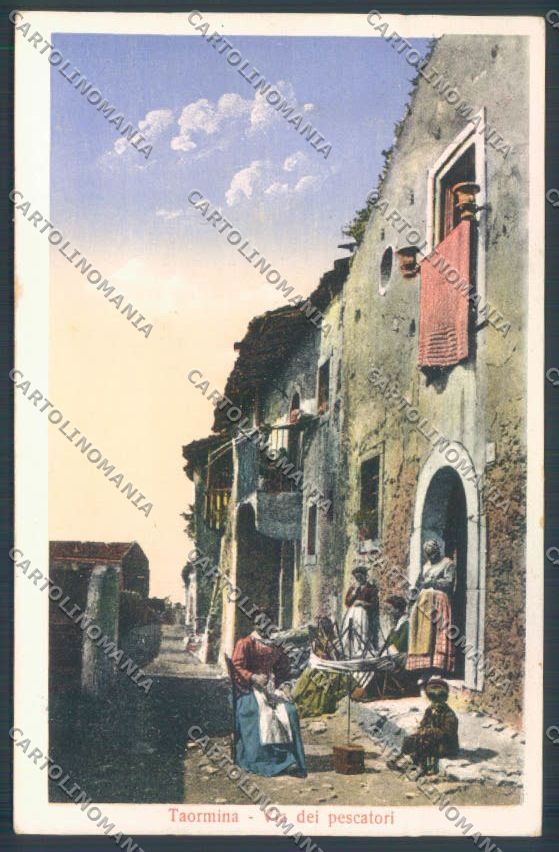 Messina Taormina Via Pescatori cartolina ZB9978 – fronte