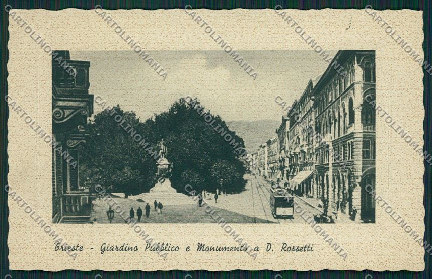 Trieste Città Monumento Domenico Rossetti cartolina ZC0016 – fronte