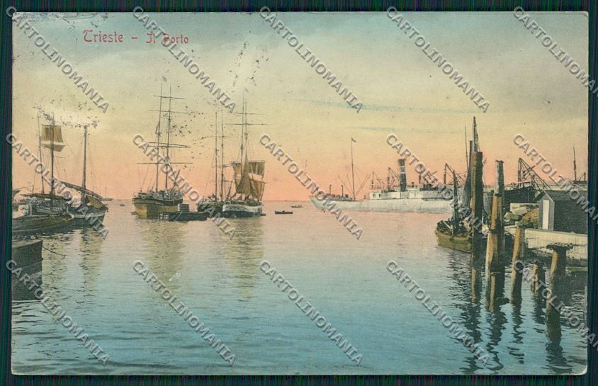 Trieste Città Veliero ABRASA cartolina ZC0028 – fronte
