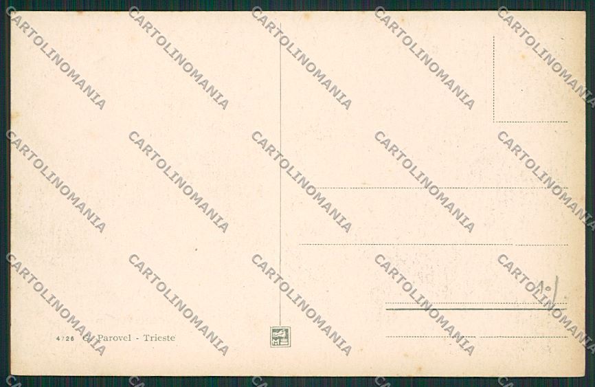 Trieste Città Palazzo della Prefettura cartolina ZC0037 – retro