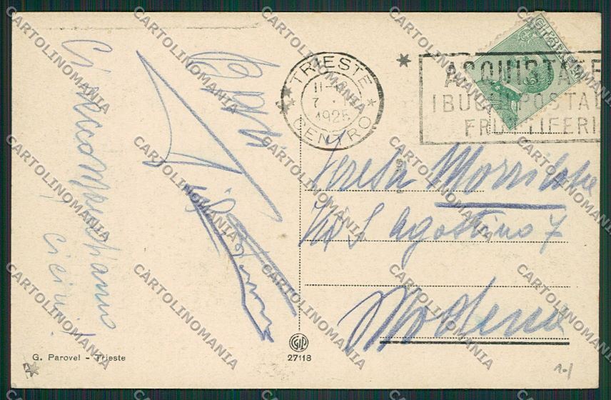Trieste Città cartolina ZC0040 – retro