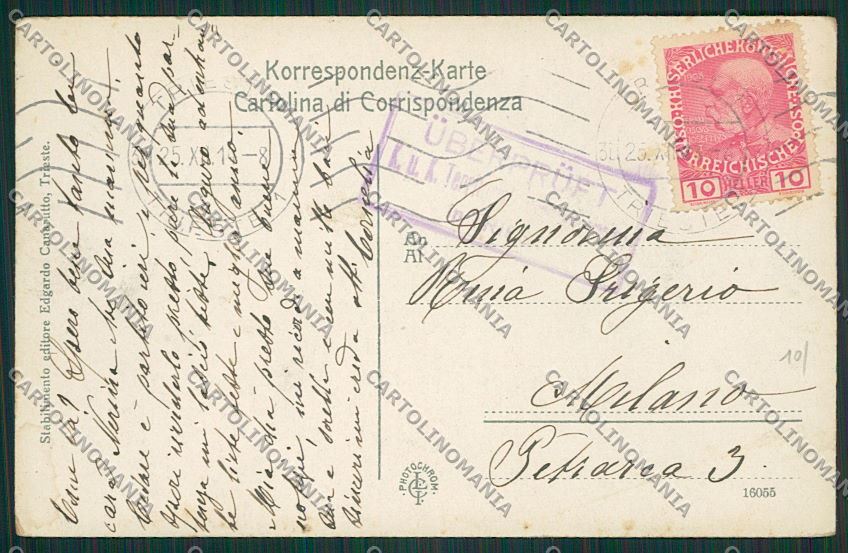 Trieste Barcola cartolina ZC0055 – retro
