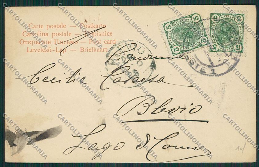 Trieste Città Palazzo Municipale cartolina ZC0075 – retro