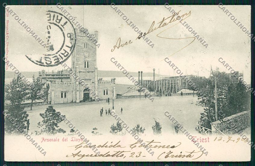 Trieste Città Arsenale del Lloyd STRAPPINO cartolina ZC0090 – fronte