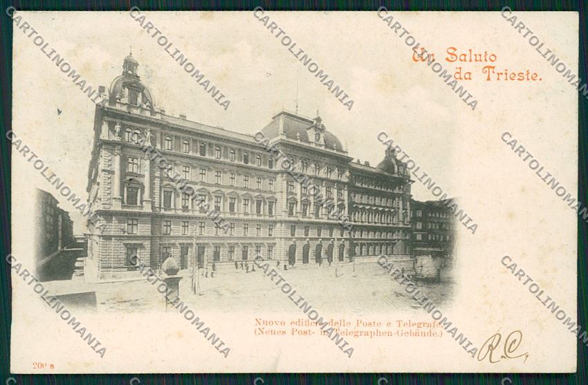 Trieste Città Palazzo delle Poste e Telegrafi cartolina ZC0098 – fronte