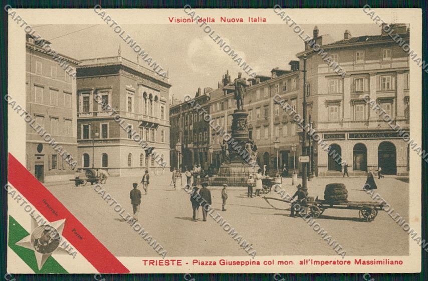 Trieste Città Monumento Imperatore Massimiliano cartolina ZC0108 – fronte