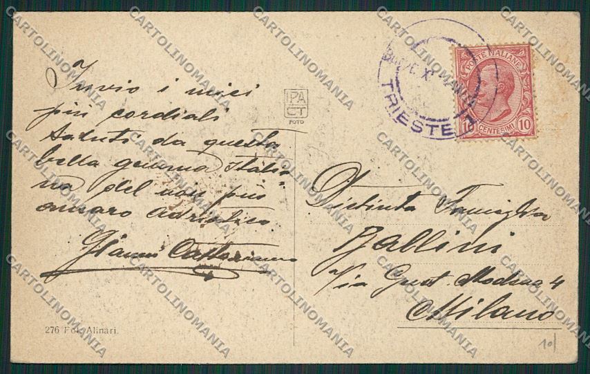 Trieste Città cartolina ZC0143 – retro