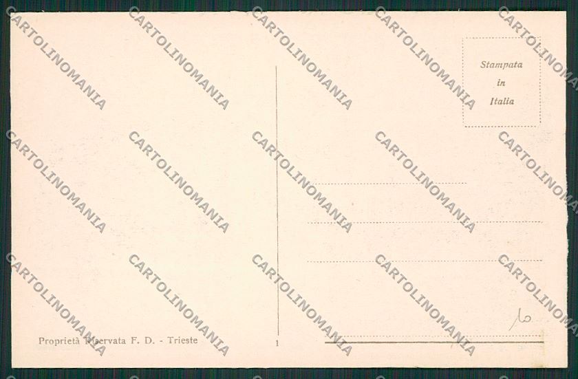 Trieste Città Palazzo del Governo cartolina ZC0161 – retro