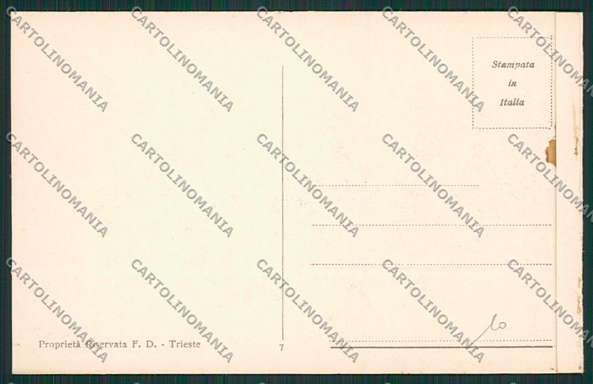 Trieste Città cartolina ZC0167 – retro