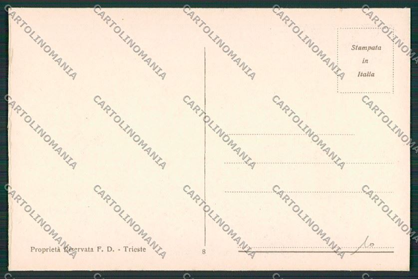 Trieste Città Faro della Vittoria cartolina ZC0169 – retro