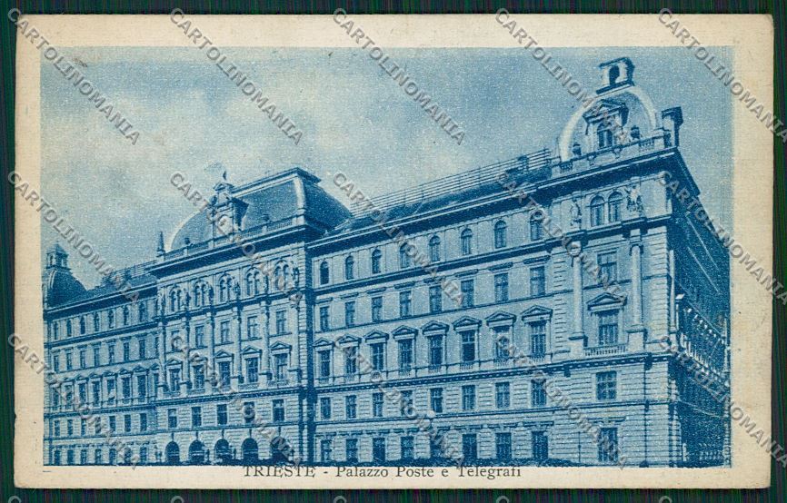 Trieste Città Palazzo delle Poste e Telegrafi cartolina ZC0216 – fronte