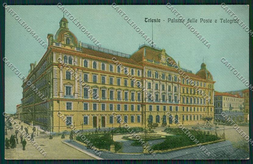 Trieste Città Palazzo delle Poste e Telegrafi cartolina ZC0218 – fronte