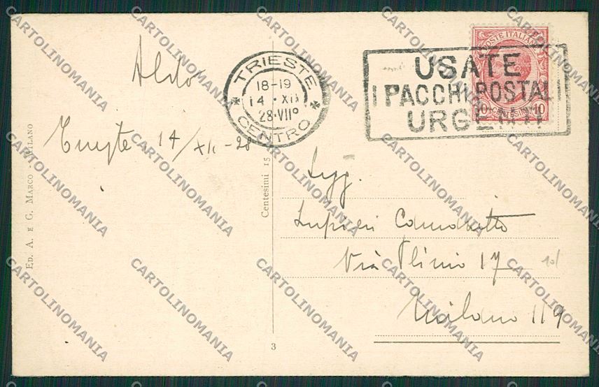 Trieste Città cartolina ZC0254 – retro