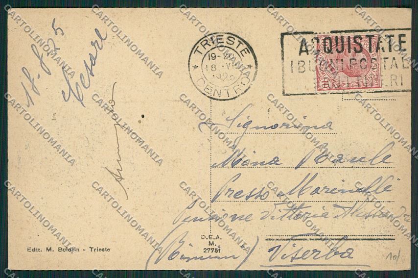 Trieste Città cartolina ZC0259 – retro