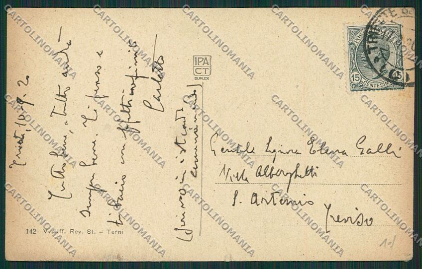 Trieste Città Palazzo della Luogotenenza cartolina ZC0283 – retro