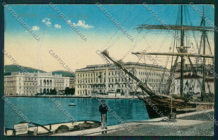 Trieste Città Palazzo del Lloyd Veliero cartolina ZC0287 – fronte