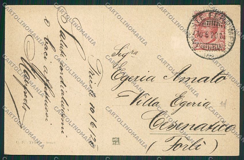 Trieste Città Palazzo del Lloyd cartolina ZC0290 – retro