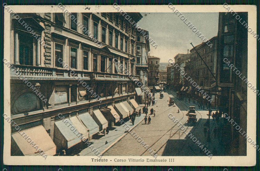 Trieste Città Tram cartolina ZC0337 – fronte