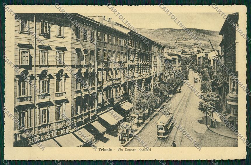 Trieste Città Tram Alterocca cartolina ZCO345 – fronte