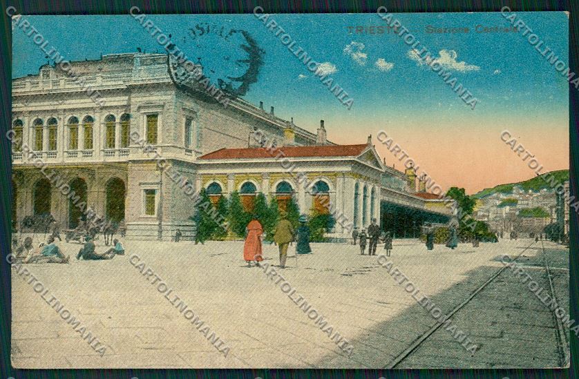 Trieste Città Stazione Centrale cartolina ZC0359 – fronte