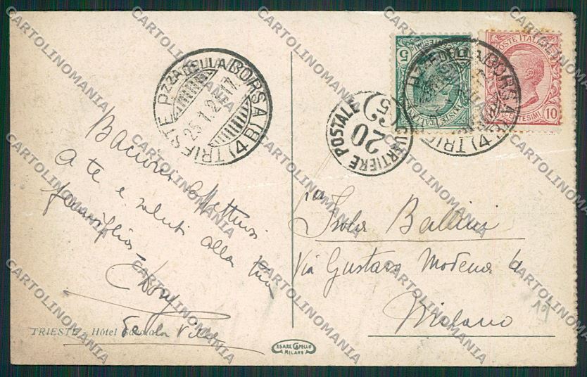 Trieste Città cartolina ZC0366 – retro