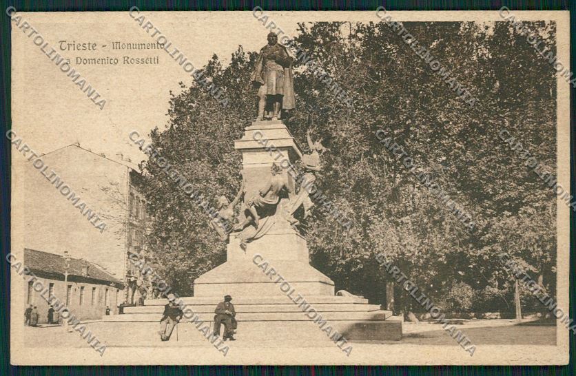 Trieste Città Monumento Domenico Rossetti cartolina ZC0374 – fronte
