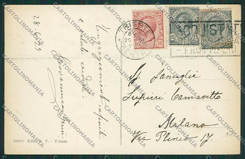 Trieste Città cartolina ZC0386 – retro