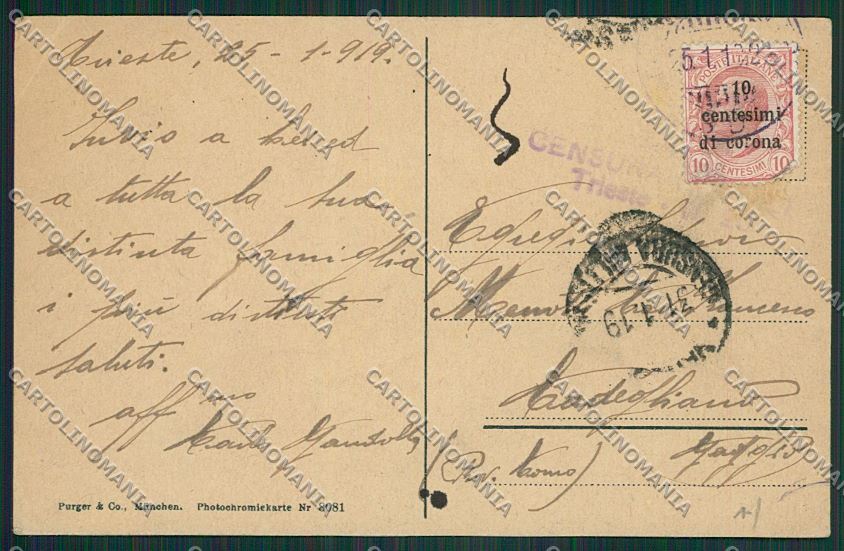 Trieste Città cartolina ZC0431 – retro