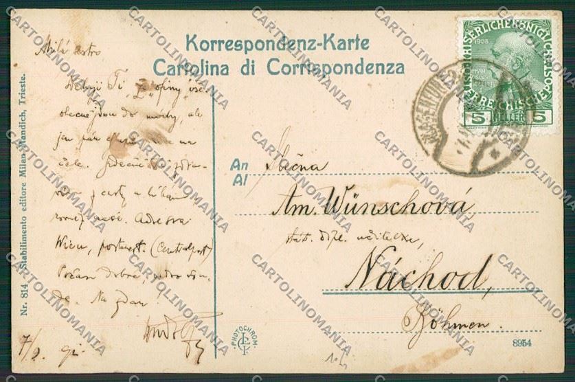 Trieste Città cartolina ZC0439 – retro