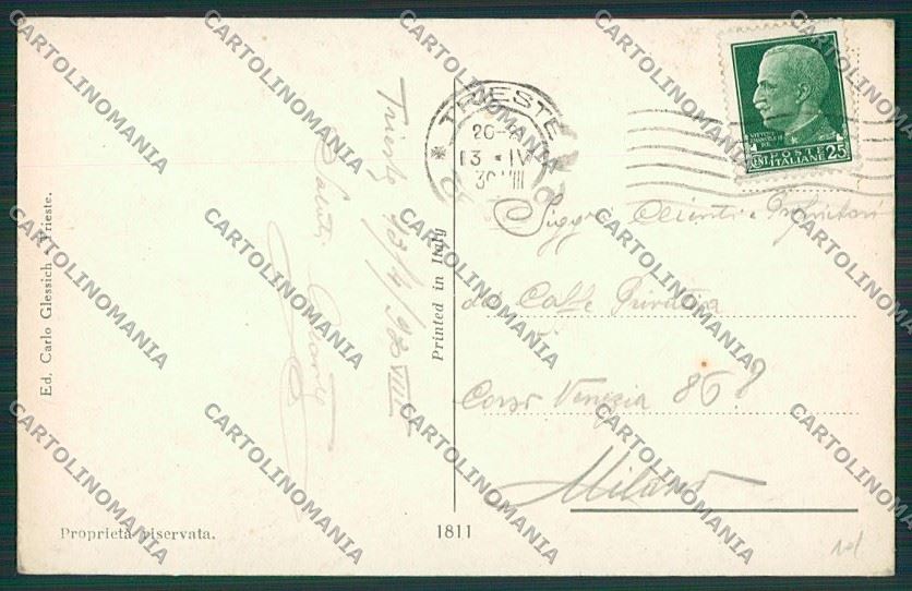 Trieste Città cartolina ZC0450 – retro