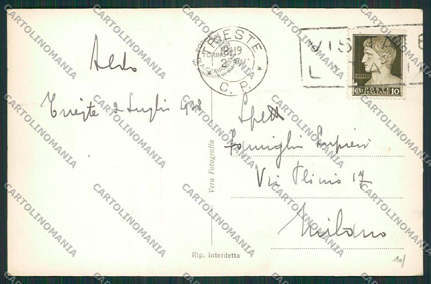 Trieste Barcola Foto cartolina ZC0467 – retro