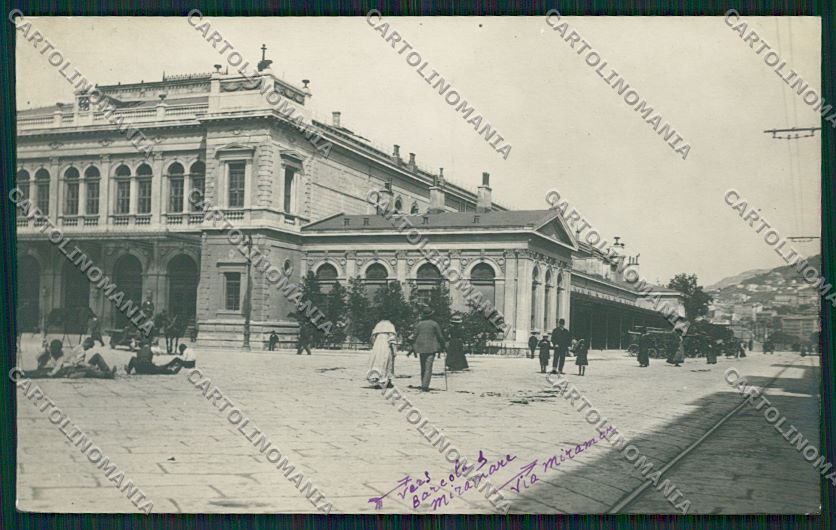 Trieste Città Stazione Meridionale Foto cartolina ZC0470 – fronte