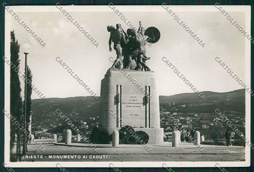 Trieste Città Monumento ai Caduti Foto cartolina ZC0480 – fronte