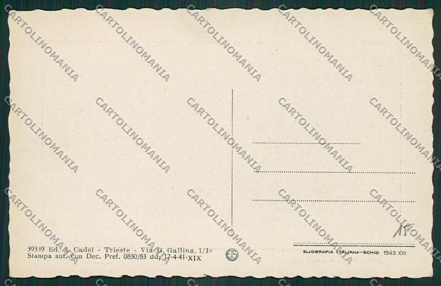 Trieste Città cartolina ZC0537 – retro