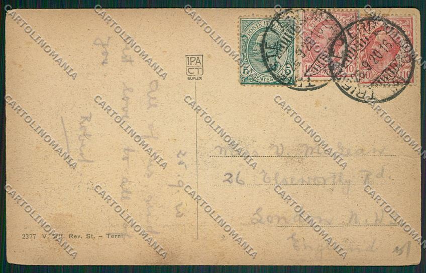 Trieste Città Funicolare per Opicina cartolina ZC0550 – retro