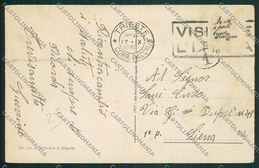 Trieste Città cartolina ZC0562 – retro