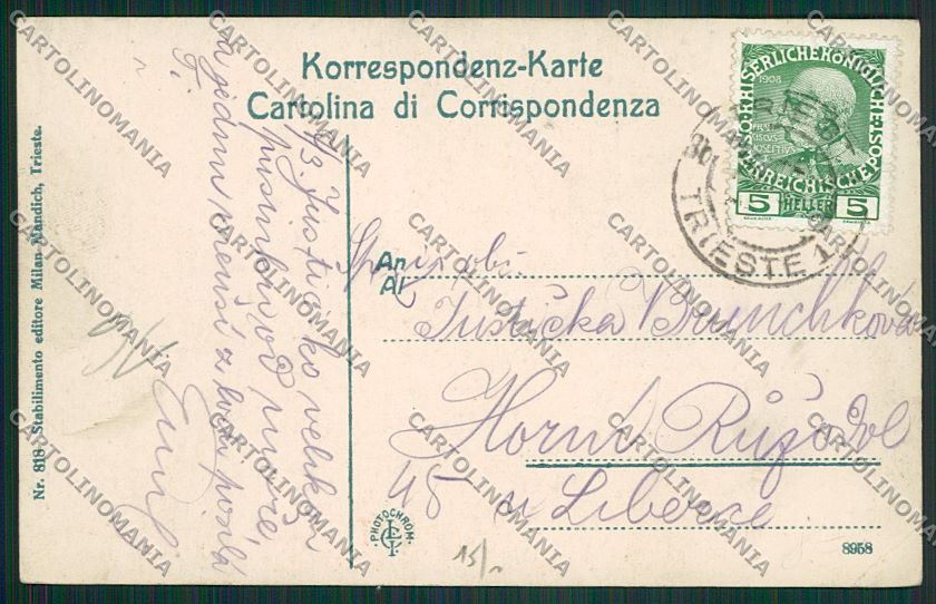 Trieste Città cartolina ZC0569 – retro
