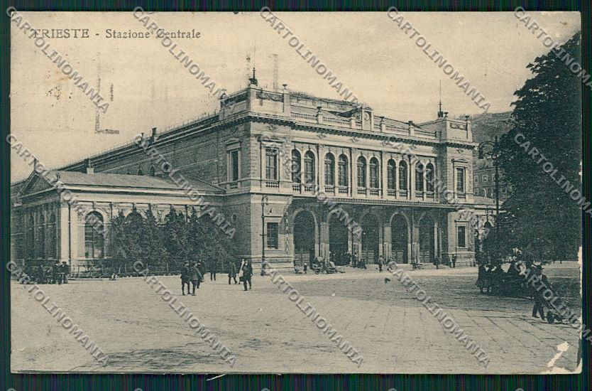 Trieste Città Stazione Centrale ABRASA STRAPPINO cartolina ZC0574 – fronte