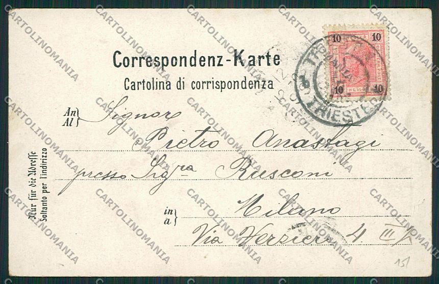 Trieste Città cartolina ZC0613 – retro