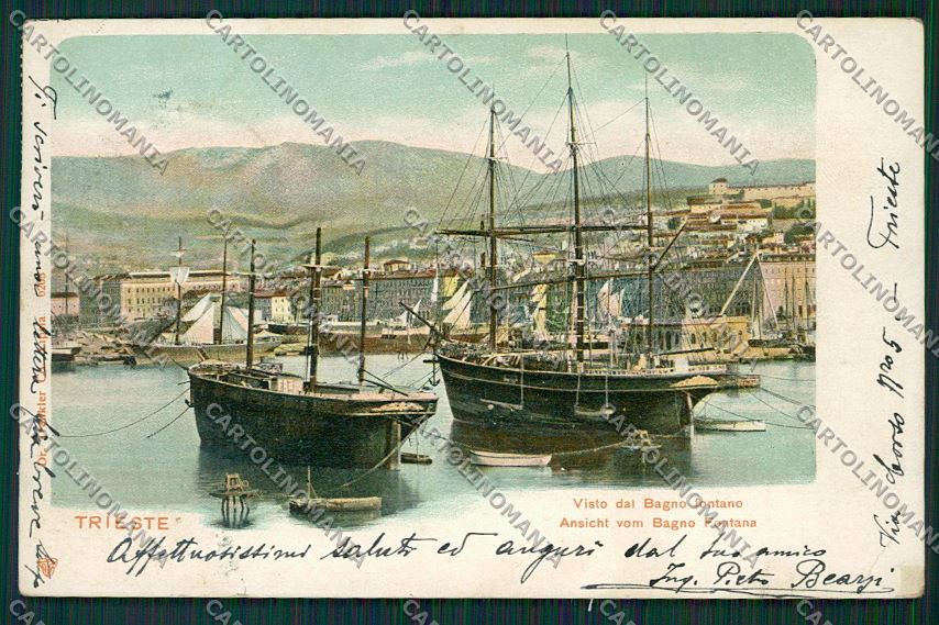 Trieste Città Veliero cartolina ZC0639 – fronte