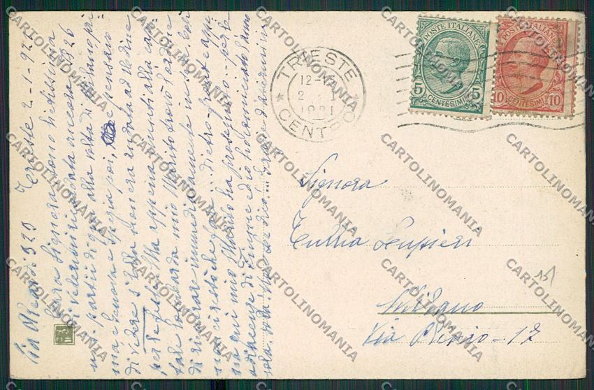 Trieste Città cartolina ZC0650 – retro