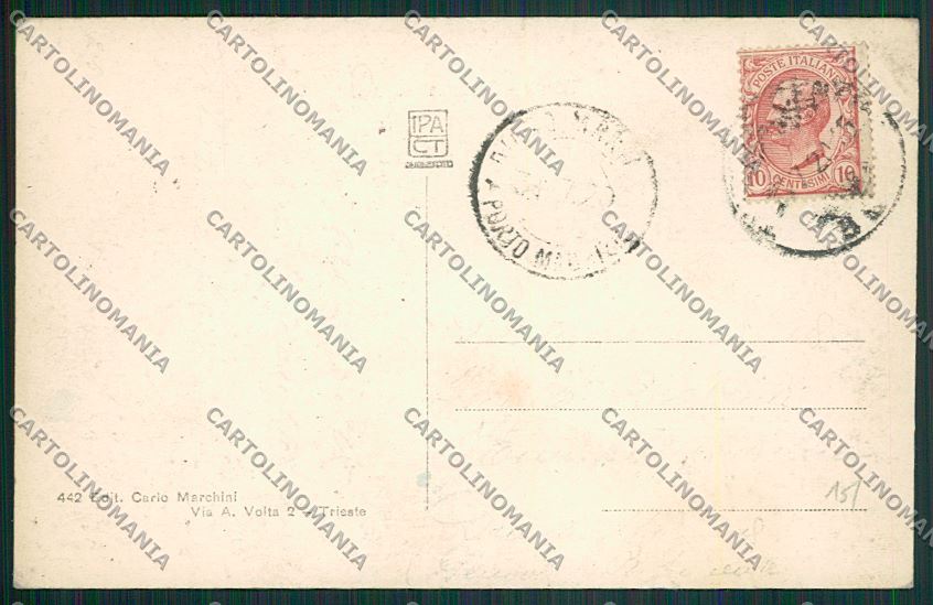 Trieste Città Lanterna cartolina ZC0655 – retro