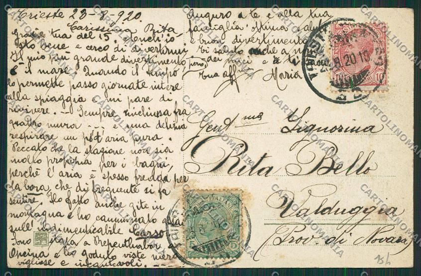 Trieste Città cartolina ZC0684 – retro