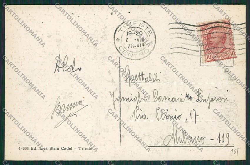 Trieste Città cartolina ZC0688 – retro