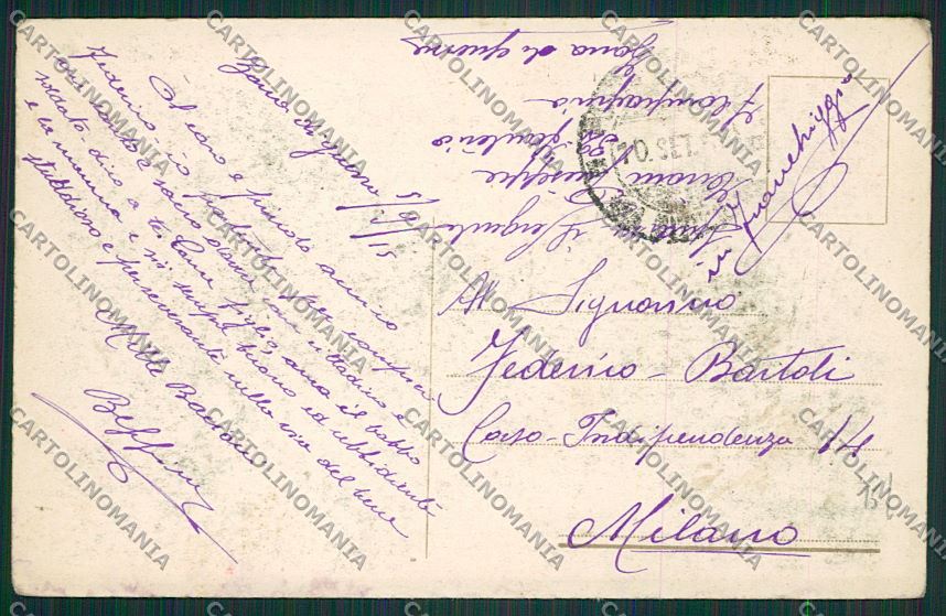 Trieste Città Monumento Imperatore Massimiliano cartolina ZC0702 – retro