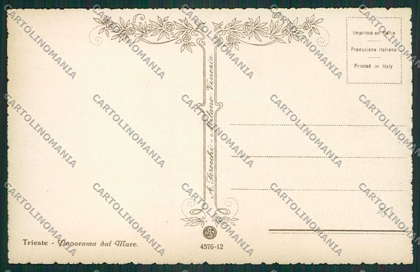 Trieste Città cartolina ZC0719 – retro