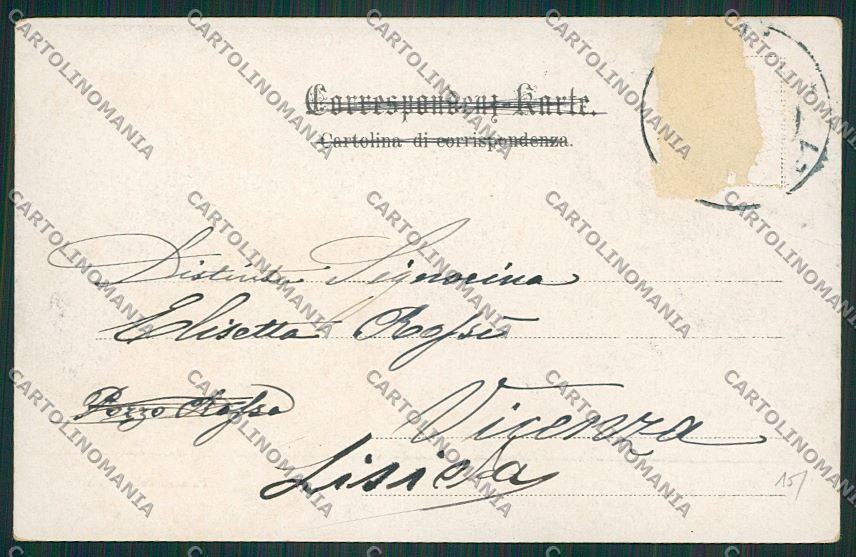 Trieste Città Palazzo delle Poste cartolina ZC0734 – retro